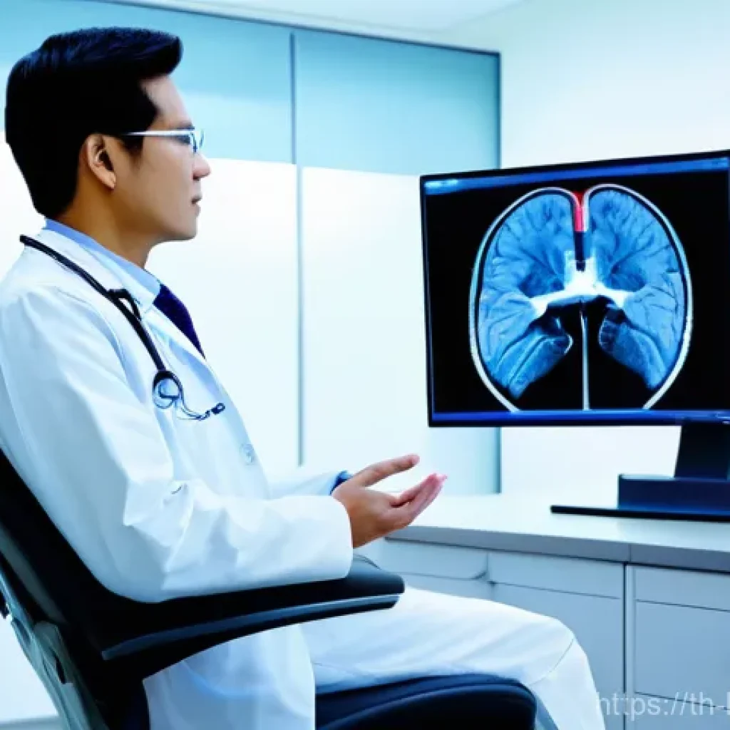 의료 영상 AI 분석 도구 및 플랫폼 비교 - **Prompt:** "A highly detailed, realistic image of a modern, brightly lit hospital examination room....