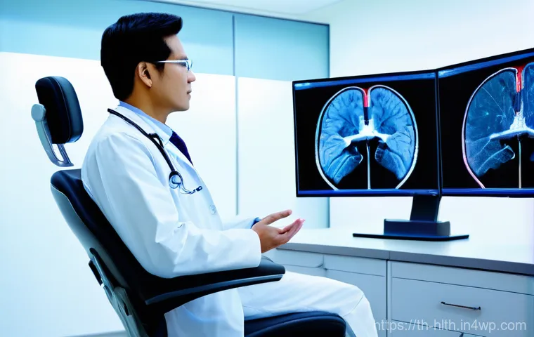 의료 영상 AI 분석 도구 및 플랫폼 비교 - **Prompt:** "A highly detailed, realistic image of a modern, brightly lit hospital examination room....